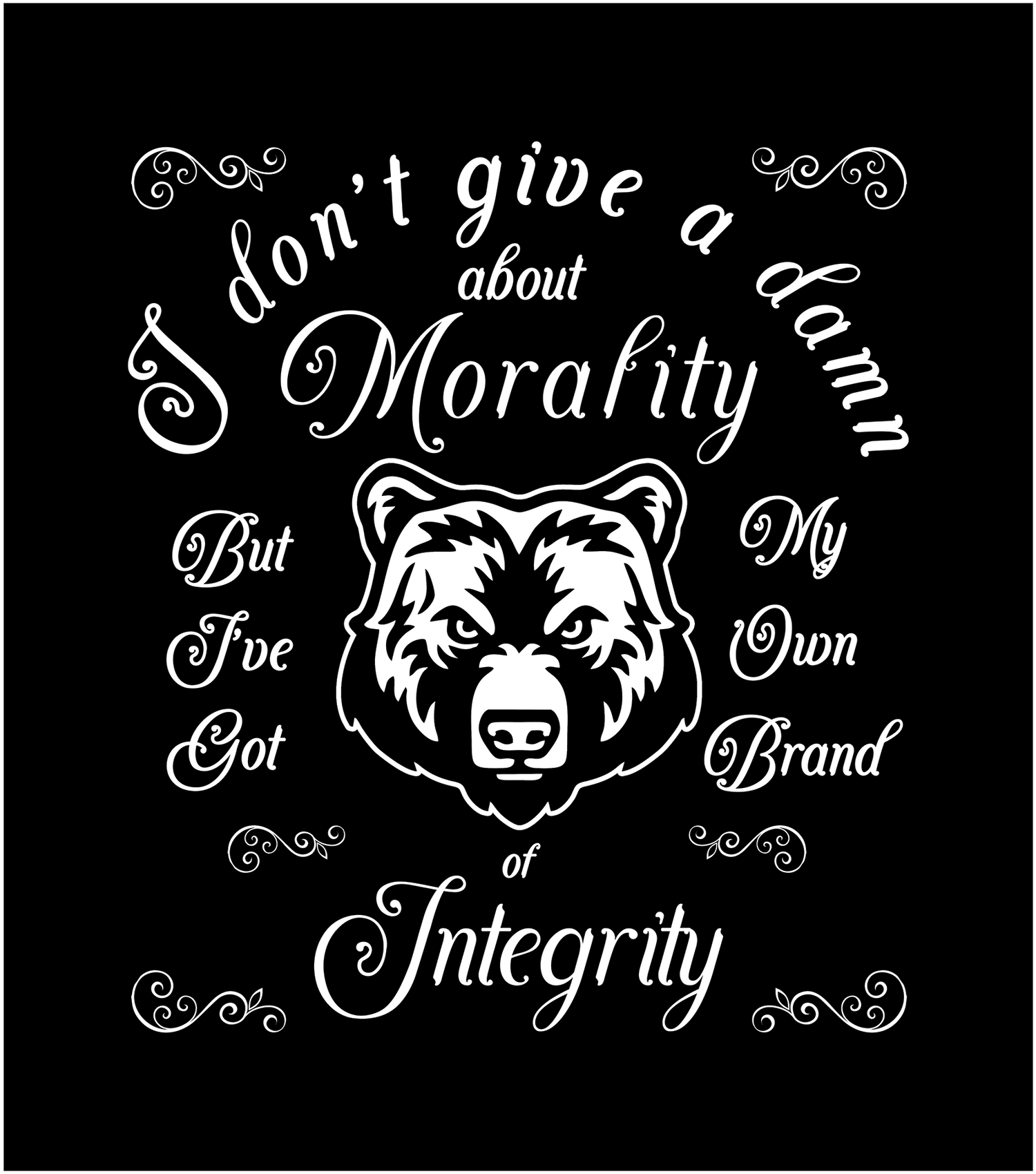 I don't give a damn about Morality - Vox Blast Collection - Clothes and Accessories - Wear impacting words - Vox Boutique