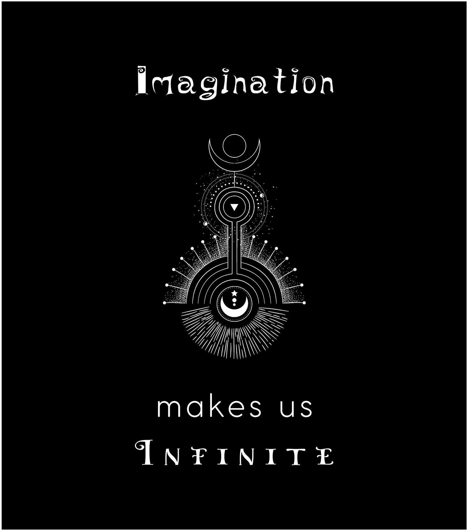 Imagination makes us infinite - Vox Consciousness Collection - Clothes and Accessories - Wear Conscious words - Vox Boutique