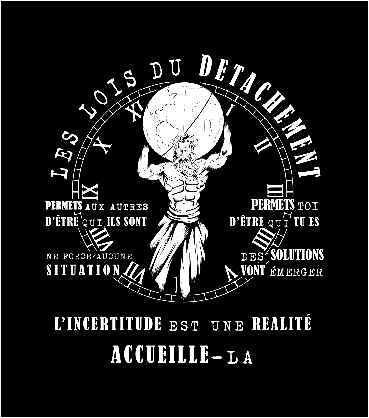 Les lois du détachement - Vox Consciousness Collection - Vêtements et Accessoires - Portez des mots conscients - Vox Boutique