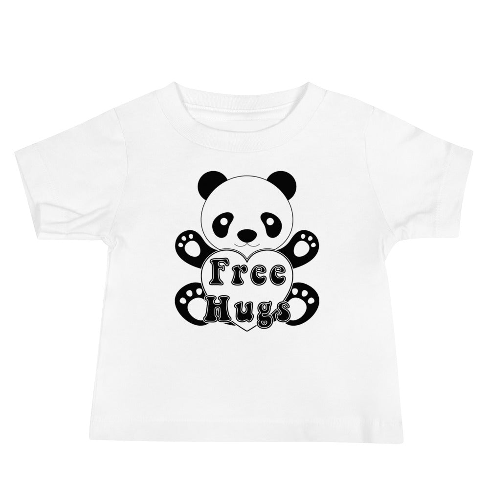 Baby Jersey Short Sleeve Tee - Free Hugs Panda