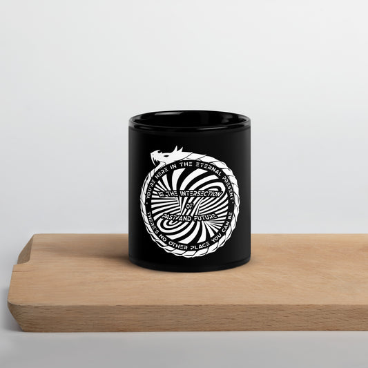 Black Glossy Mug - You are here in the eternal present