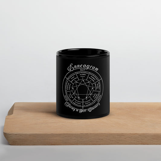 Black Glossy Mug - Enneagram