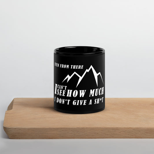 Black Glossy Mug - Even from here