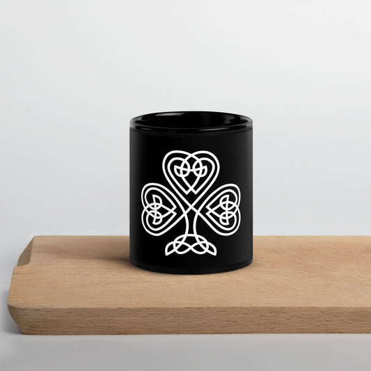 Mug brillant noir - Que ta route te mène vers de nombreuses rencontres