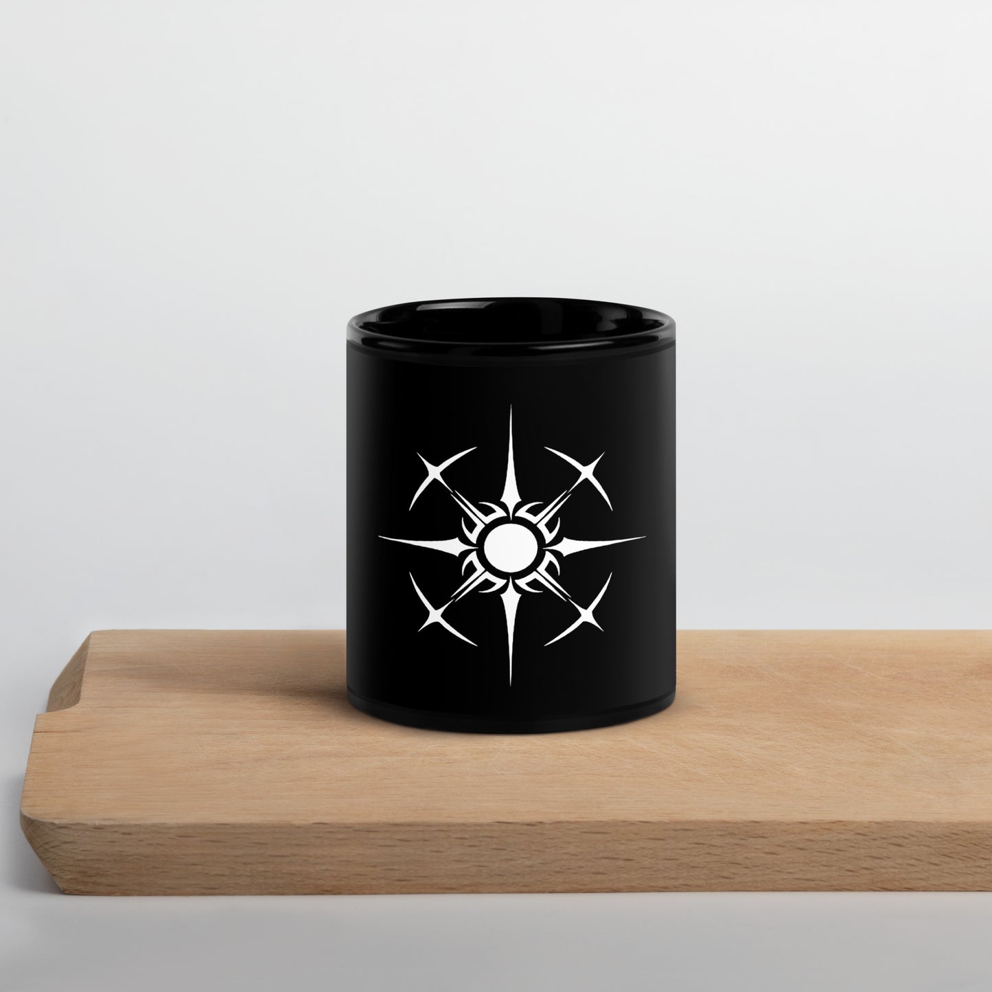 Mug brillant noir - Nos existences reposent entre deux éternités