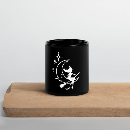 Mug brillant noir - On nous a appris à avoir peur des sorcières