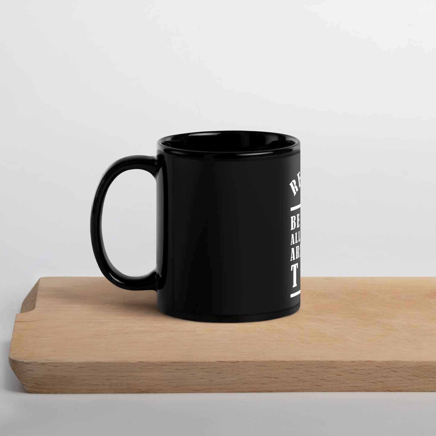 Black Glossy Mug - Remember be yourself