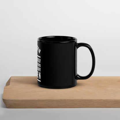 Black Glossy Mug - Remember be yourself