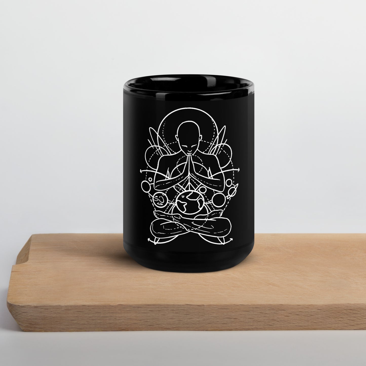 Black Glossy Mug - Those who look