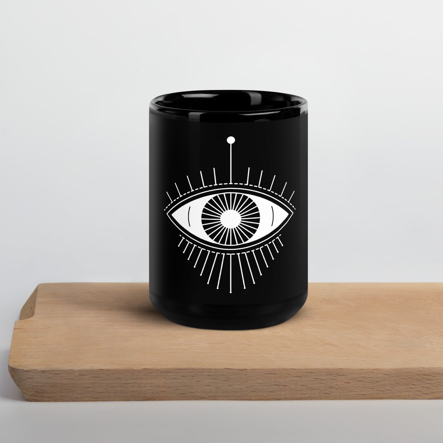 Black Glossy Mug - I Have Three Eyes