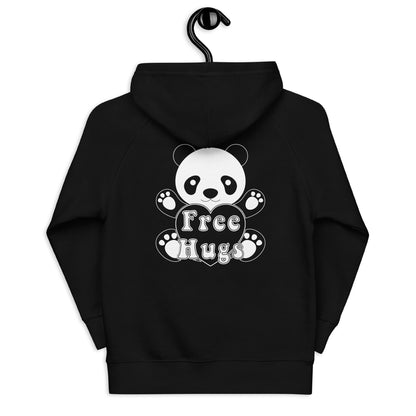 Kids eco hoodie - Free Hugs Panda