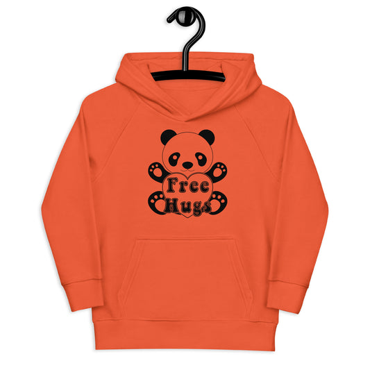 Kids eco hoodie - Free Hugs Panda