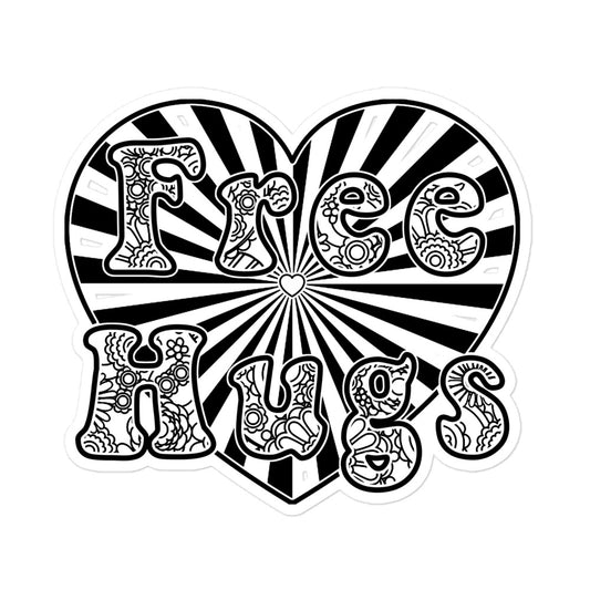 Bubble-free stickers - Free Hugs