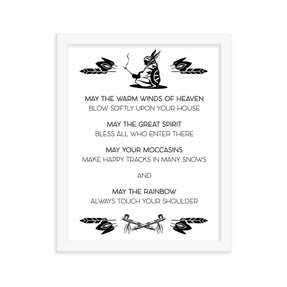 Framed photo paper poster - May the warm winds of Heaven