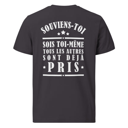 T-shirt unisexe en coton biologique - Souviens-toi