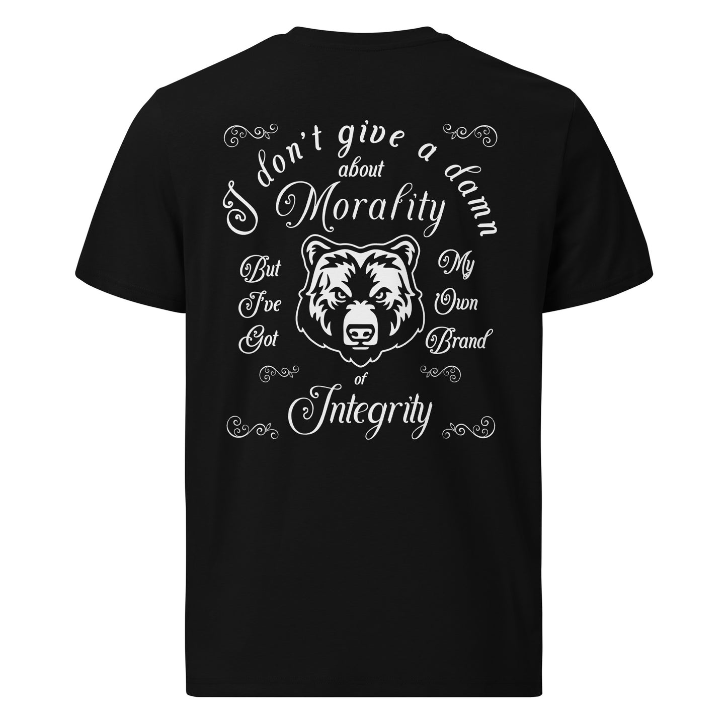 Unisex organic cotton t-shirt - I don't give a Damn about Morality