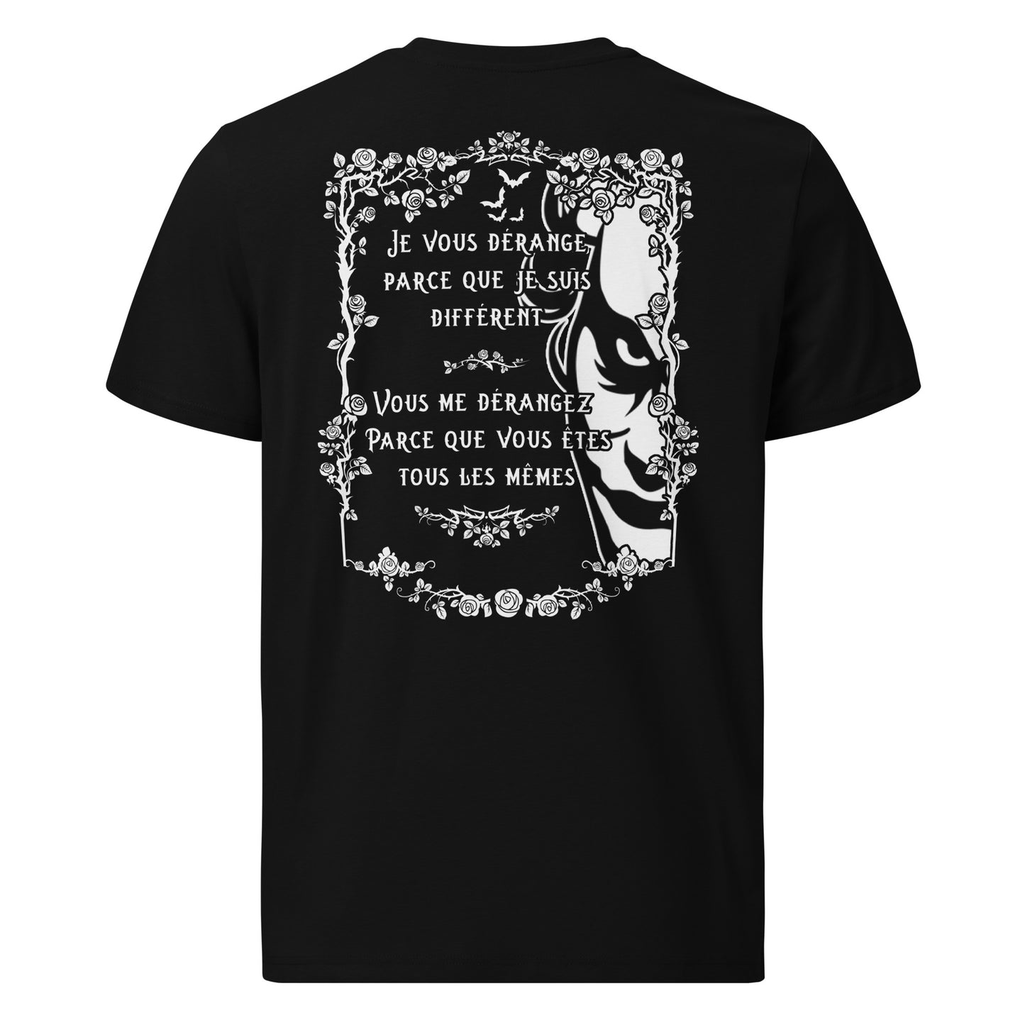 T-shirt unisexe en coton biologique - Je vous dérange parce que je suis différent