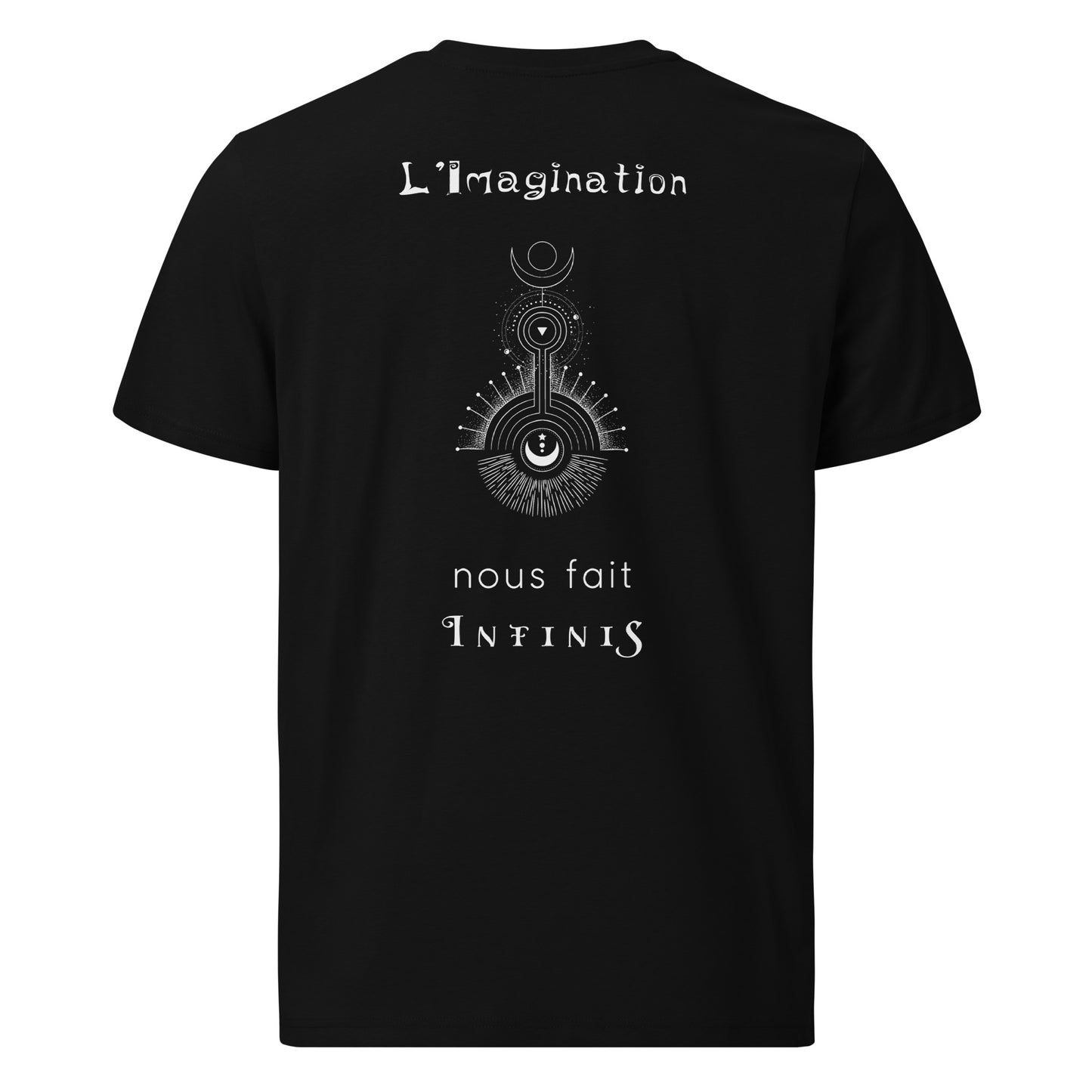 T-shirt unisexe en coton biologique - L'imagination nous fait infinis