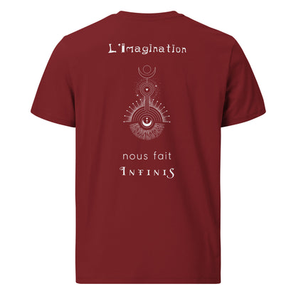 T-shirt unisexe en coton biologique - L'imagination nous fait infinis