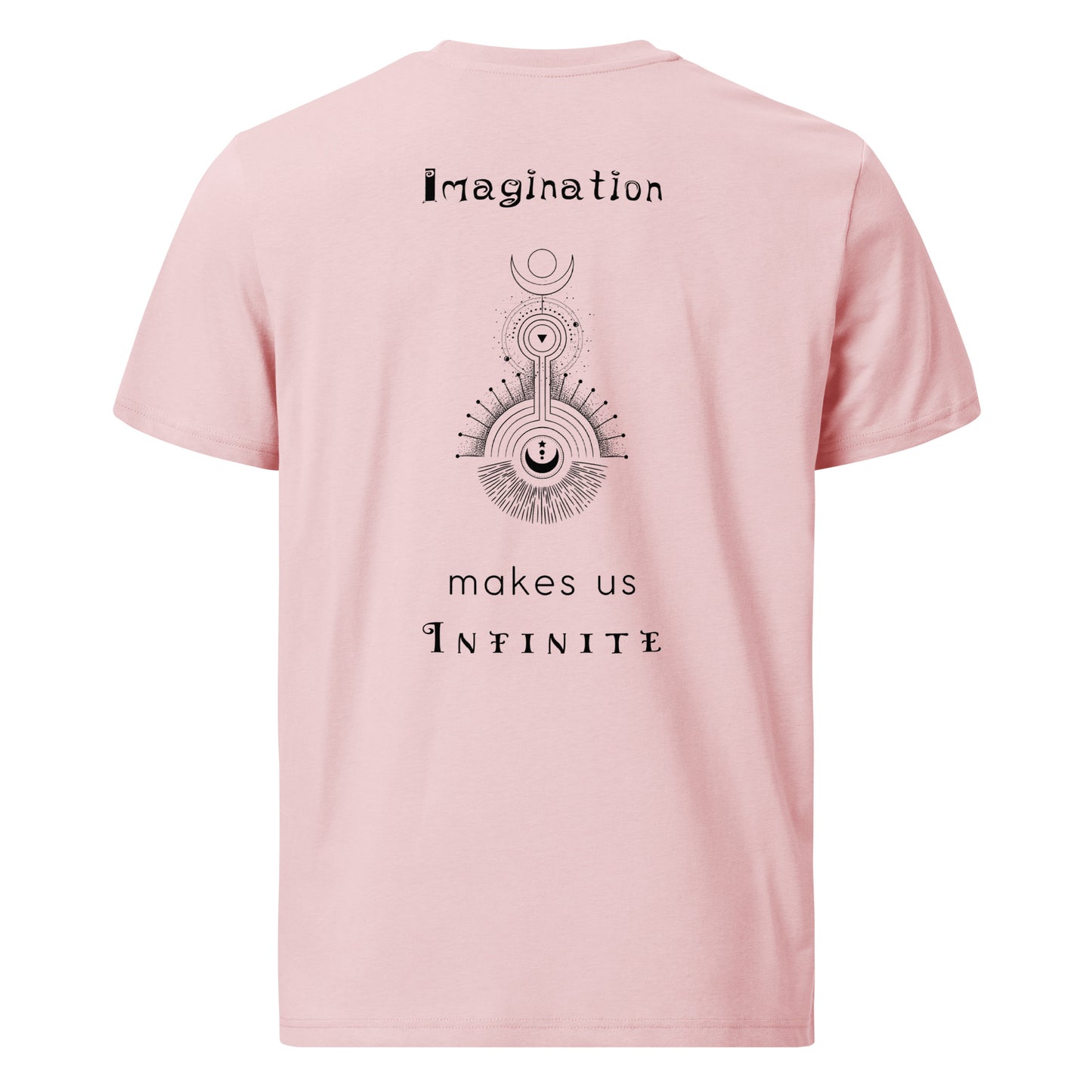 Unisex organic cotton t-shirt - Imagination makes us Infinite