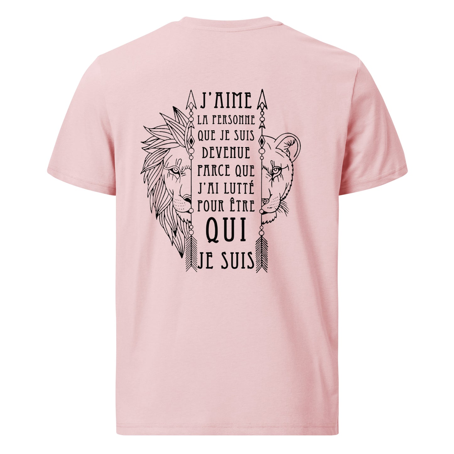 T-shirt unisexe en coton biologique - J'aime la personne que je suis devenue