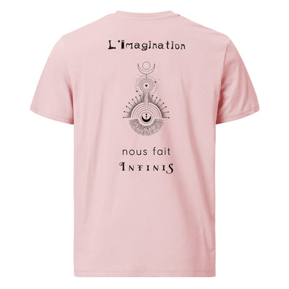 T-shirt unisexe en coton biologique - L'imagination nous fait infinis