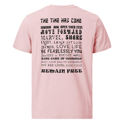 Unisex organic cotton t-shirt - The Time has come