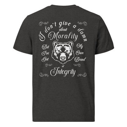 Unisex organic cotton t-shirt - I don't give a Damn about Morality