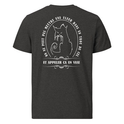 T-shirt unisexe en coton biologique - Il faut arrêter de trouver des excuses aux imbéciles