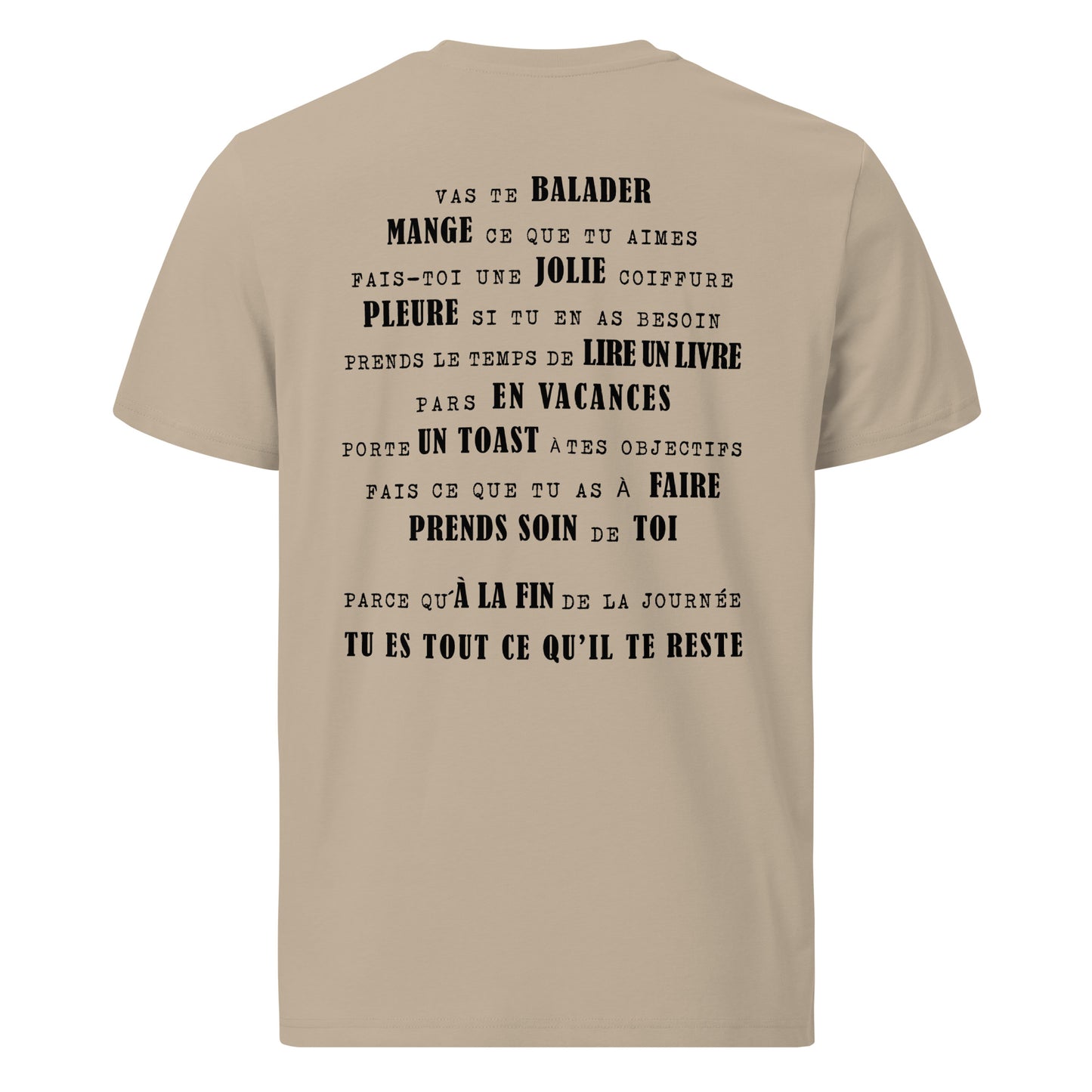 T-shirt unisexe en coton biologique - Vas te ballader