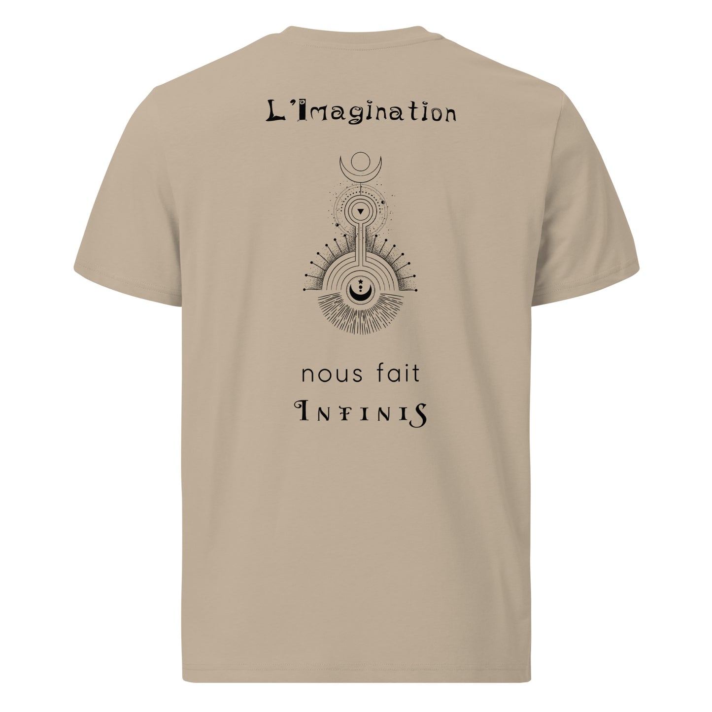 T-shirt unisexe en coton biologique - L'imagination nous fait infinis