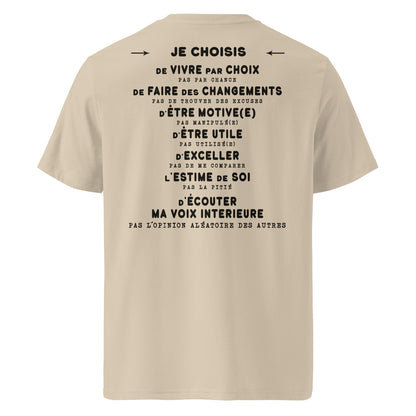 T-shirt unisexe en coton biologique - Je choisis