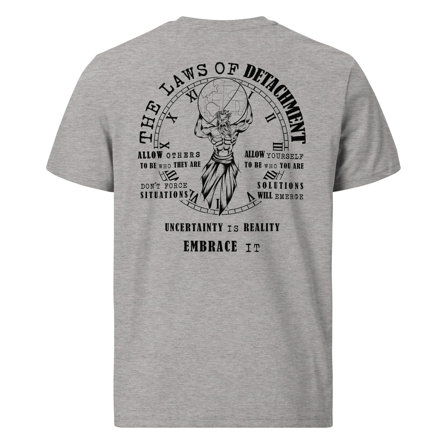 Unisex organic cotton t-shirt - The Laws of Detachment