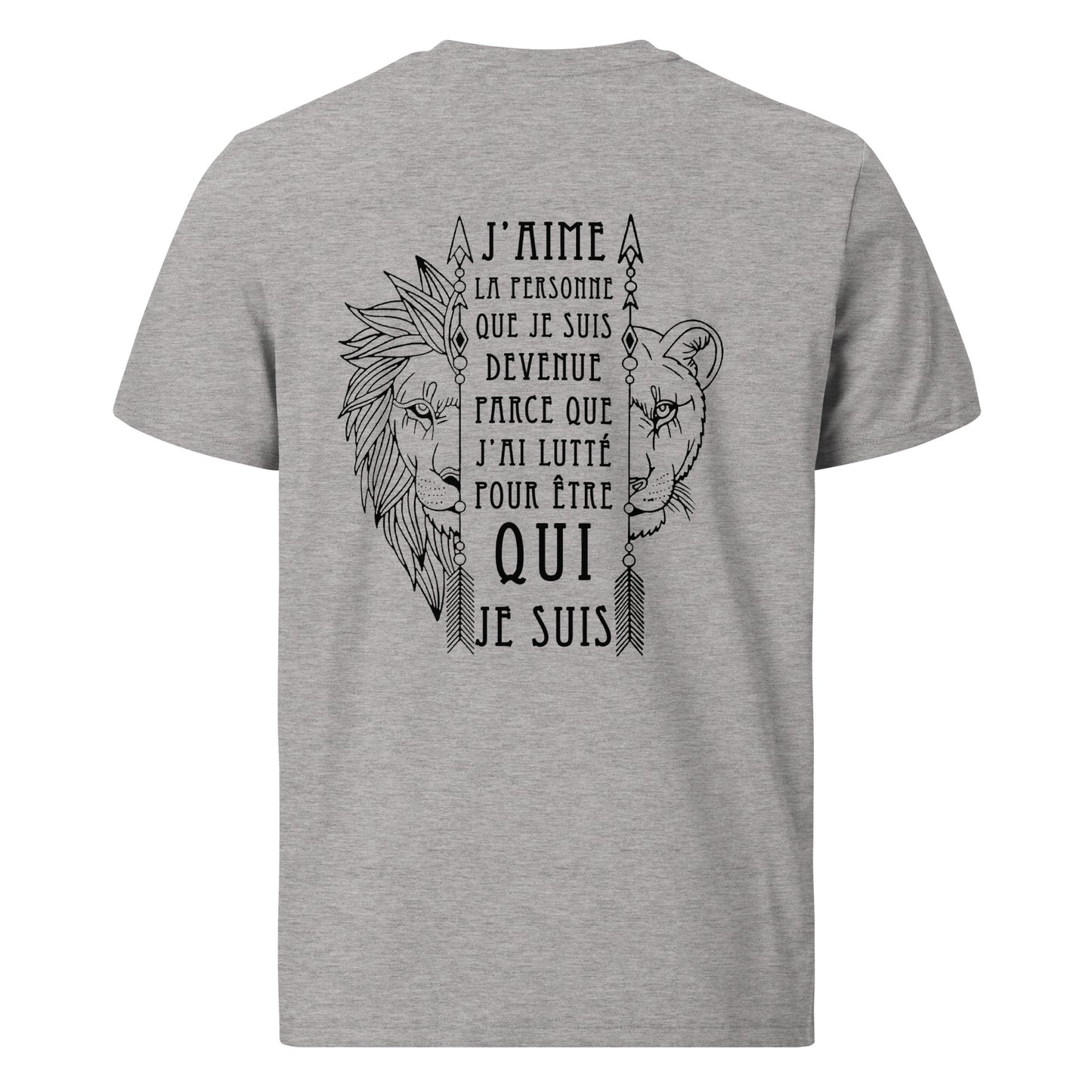 T-shirt unisexe en coton biologique - J'aime la personne que je suis devenue