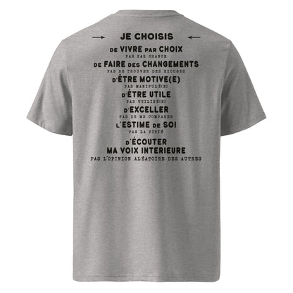 T-shirt unisexe en coton biologique - Je choisis