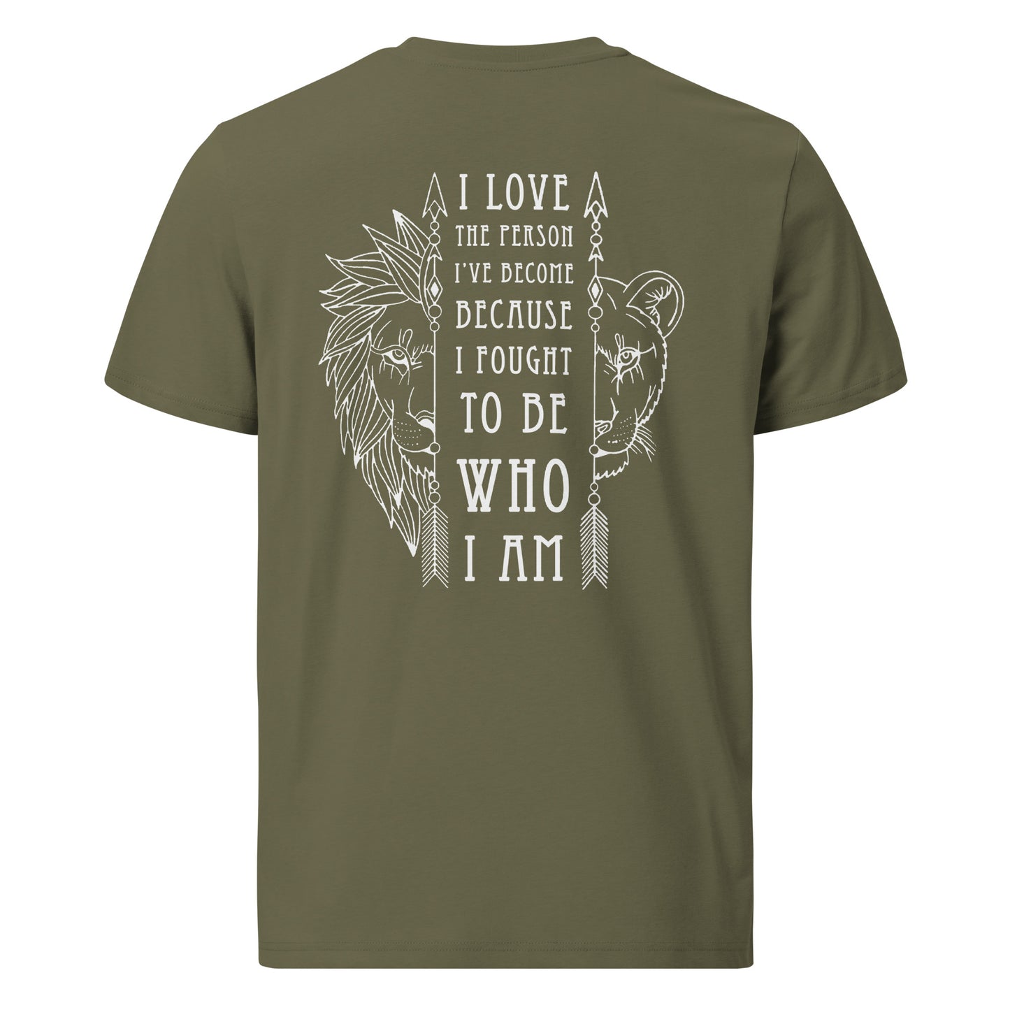 Unisex organic cotton t-shirt - I love the Person I've Become