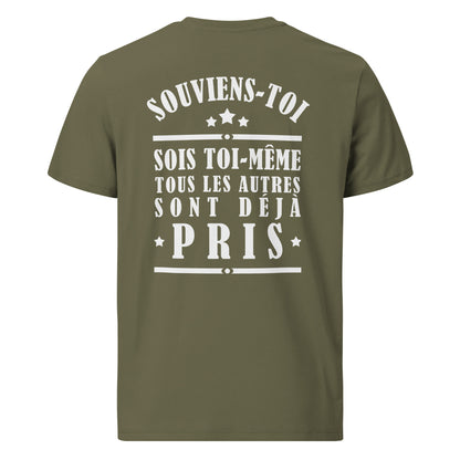 T-shirt unisexe en coton biologique - Souviens-toi