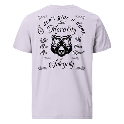 Unisex organic cotton t-shirt - I don't give a Damn about Morality