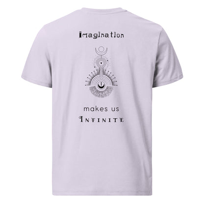 Unisex organic cotton t-shirt - Imagination makes us Infinite