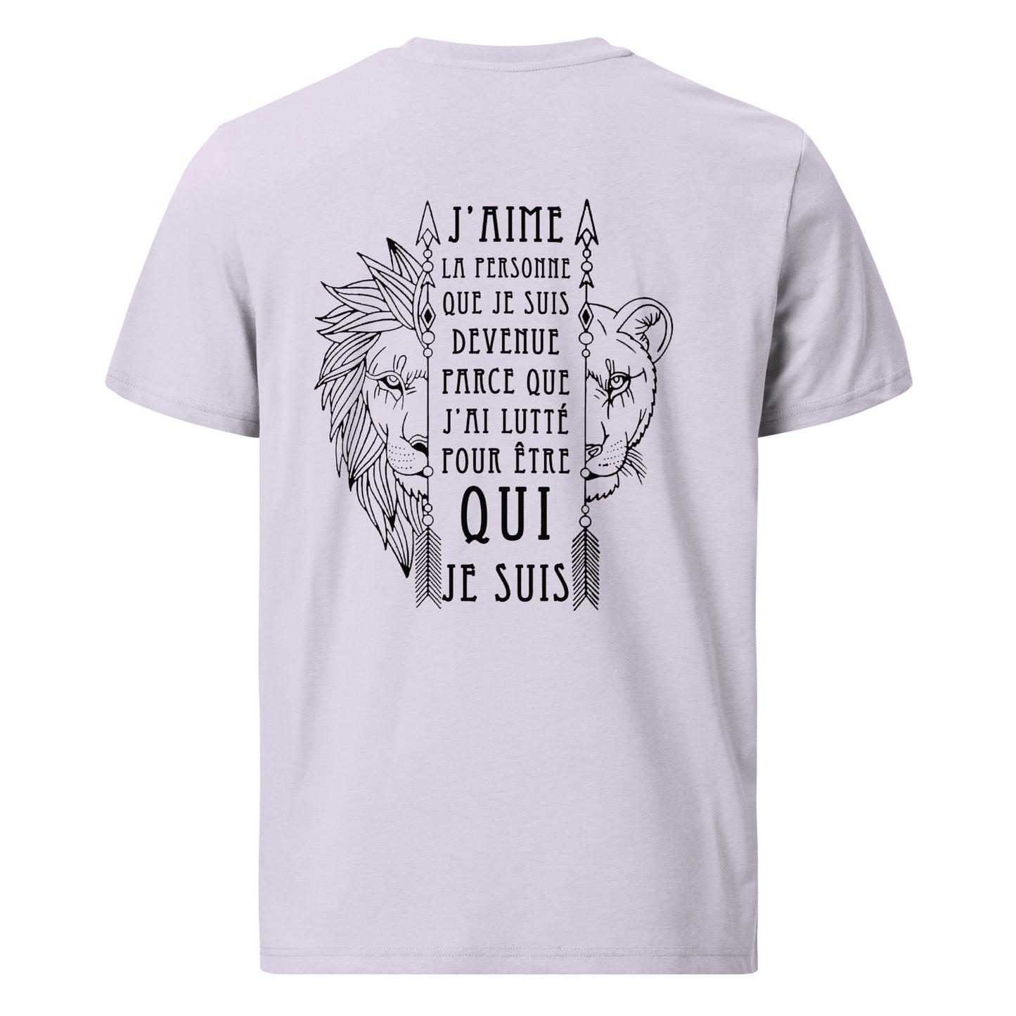 T-shirt unisexe en coton biologique - J'aime la personne que je suis devenue