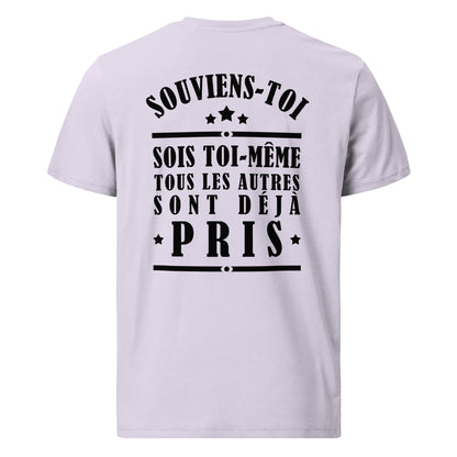 T-shirt unisexe en coton biologique - Souviens-toi