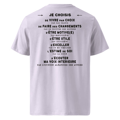 T-shirt unisexe en coton biologique - Je choisis