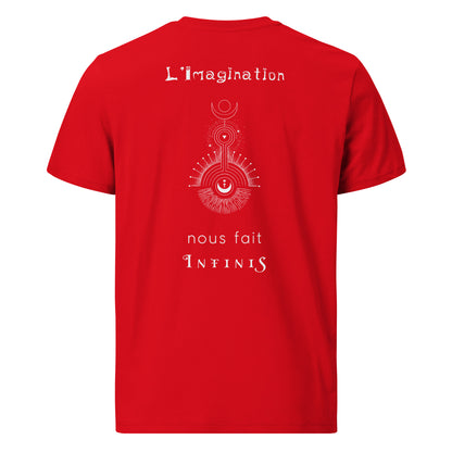 T-shirt unisexe en coton biologique - L'imagination nous fait infinis