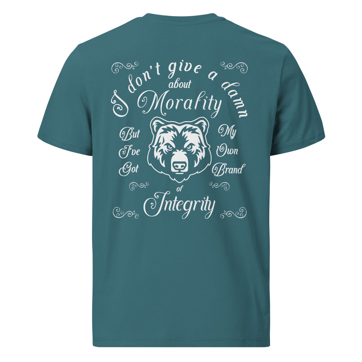 Unisex organic cotton t-shirt - I don't give a Damn about Morality