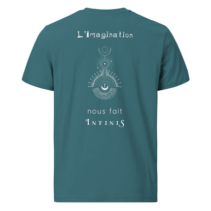 T-shirt unisexe en coton biologique - L'imagination nous fait infinis