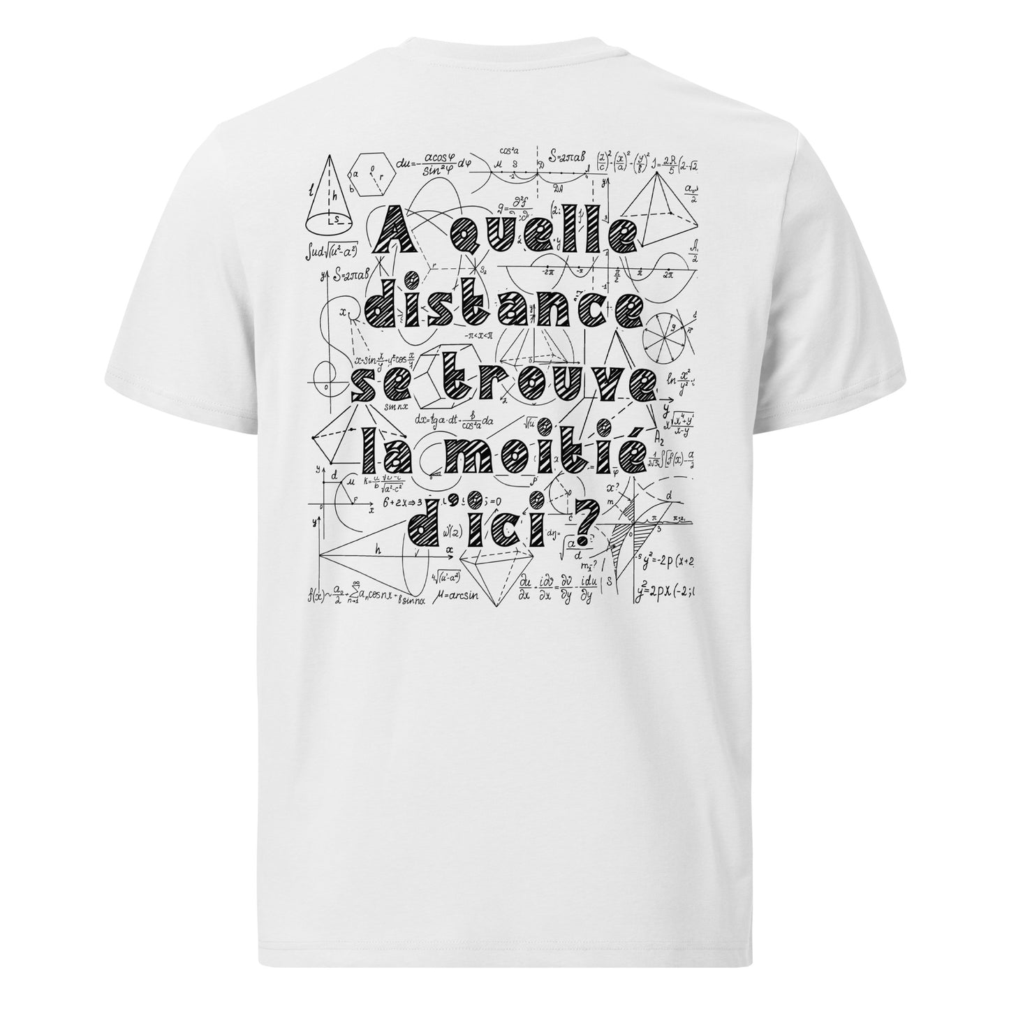 T-shirt unisexe en coton biologique - A quelle distance se trouve