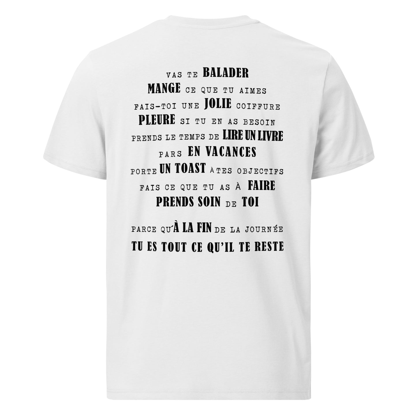 T-shirt unisexe en coton biologique - Vas te ballader