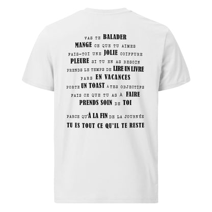 T-shirt unisexe en coton biologique - Vas te ballader