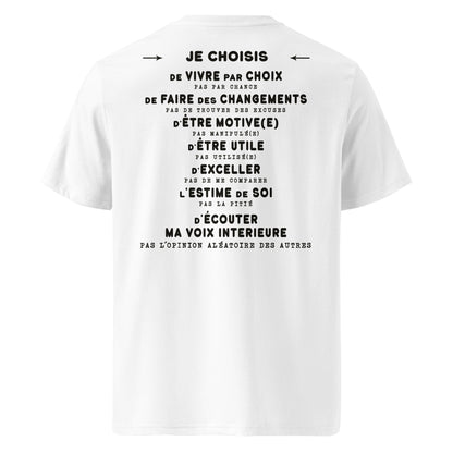 T-shirt unisexe en coton biologique - Je choisis