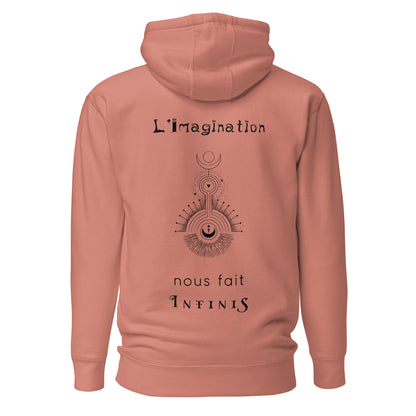 Sweat à Capuche Unisexe - L'imagination nous fait infinis